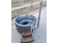 Icewolf Hot Tub Badefass mit Spa  Massage &  Sprudelfunktion für 4 bis 6 Personen 200cm Vollaustattung* Clearance