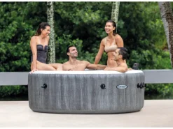 Intex Outdoor Whirlpools|PureSpa Bubble Massage Greywood Deluxe Ø 196 cm x 71 cm