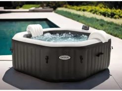 Intex Outdoor Whirlpools|PureSpa Octagon Bubble Jet mit Salzwassersystem Ø 201 cm x 71cm