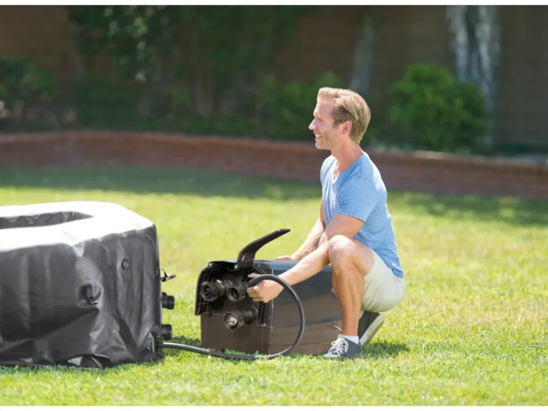 Intex Outdoor Whirlpools|PureSpa Octagon Bubble Jet mit Salzwassersystem Ø 201 cm x 71cm