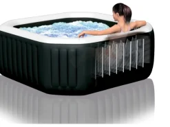 Whirlpool PureSPA Bubble Jet laminiertes Vinyl Schwarz Octagon Ø 218 x 71*Intex Hot