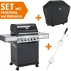 Jamestown-Grill Gasgrills|Jamestown 3-Brenner Gasgrill Knox inkl. Abdeckung + Rotisserie