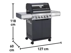 Jamestown-Grill Gasgrills|Jamestown 3-Brenner Gasgrill Knox inkl. Abdeckung + Rotisserie
