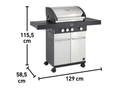 Jamestown-Grill Gasgrills|Jamestown 3-Brenner Gasgrill Maddox