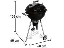 Jamestown-Grill Kugelgrills|Holzkohlegrills|Jamestown Holzkohle-Kugelgrill Dexter Ø 45 cm