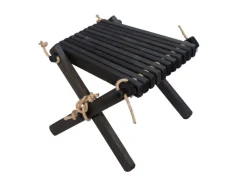 Abstelltisch 54cm x 49cm x 45cm Kiefer Schwarz Beistelltisch*Jardinion Sale