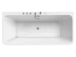 Freistehende Badewanne mit Whirlfunktion Vallerie in Weiß*Jet-Line Online
