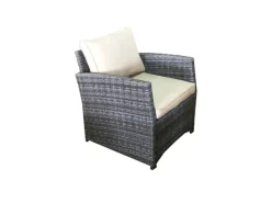 Jet-Line Lounge-Gartenmöbel|Rattan Gartenmöbel Lounge-Set Havanna in Grau 7-teilig