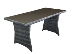 Jet-Line Lounge-Gartenmöbel|Rattan Gartenmöbel Lounge-Set Havanna in Grau 7-teilig