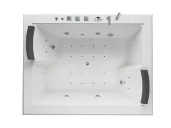 Jet-Line Outdoor Whirlpools|XXL Whirlpool Babilon für 2 Personen mit Heizung und Unterwasserbeleuchtung