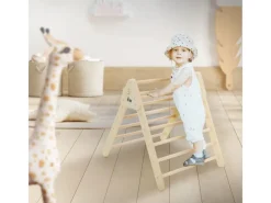 Kletterdreieck für Kinder ab 2 Jahre Natur Indoor aus Massivholz*Joyz Sale