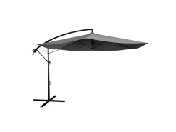 Ampelschirm Brazil Ø 3,5m mit Kurbel und Standfuß in*Juskys New