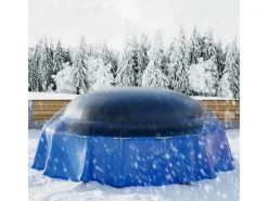 Juskys Pool Abdeckung|Aufblasbare Poolabdeckung für den Winter Rund 4 Meter