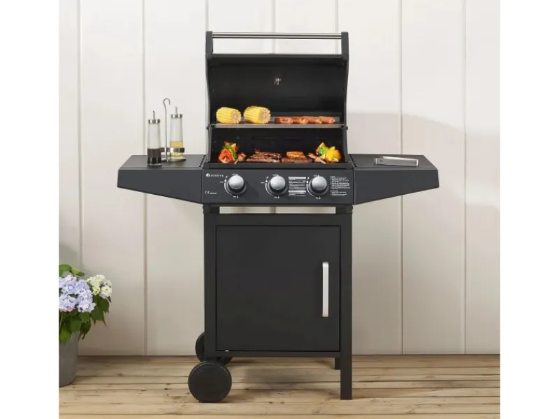 BBQ Gasgrill Louisiana 3 Brenner*Juskys Outlet