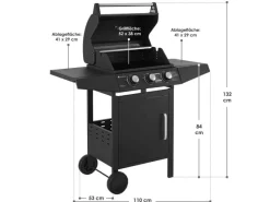 BBQ Gasgrill Louisiana 3 Brenner*Juskys Outlet