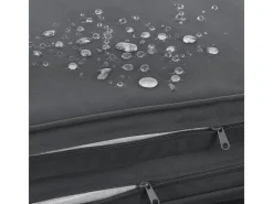 Juskys Sonnenliegen|Doppelsonnenliege Syros mit Dach Grau Meliert