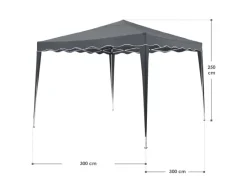 Faltpavillon Vivara 3 x 3 m in mit Tragetasche*Juskys Outlet