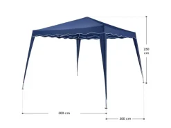 Juskys Pavillons|Faltpavillon Vivara 3 x 3 m in mit Tragetasche