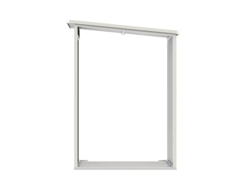 Juskys Kaminholzregale|Holzunterstand für Metall Geräteschuppen M Rechts