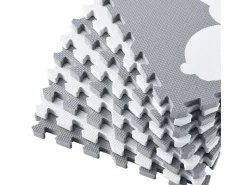 Juskys Outdoor-Spielzeug|Kinder Puzzlematte Timon 36-teilig Pets and Corner