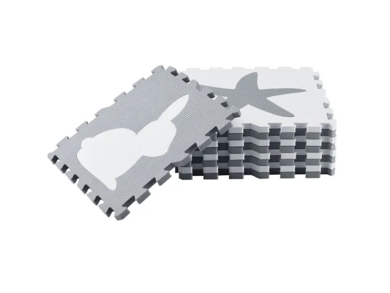 Juskys Outdoor-Spielzeug|Kinder Puzzlematte Timon 36-teilig Pets and Corner