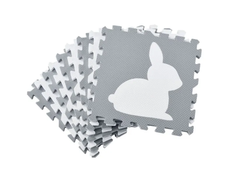 Juskys Outdoor-Spielzeug|Kinder Puzzlematte Timon 36-teilig Pets and Corner