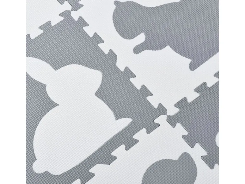 Juskys Outdoor-Spielzeug|Kinder Puzzlematte Timon 36-teilig Pets and Corner