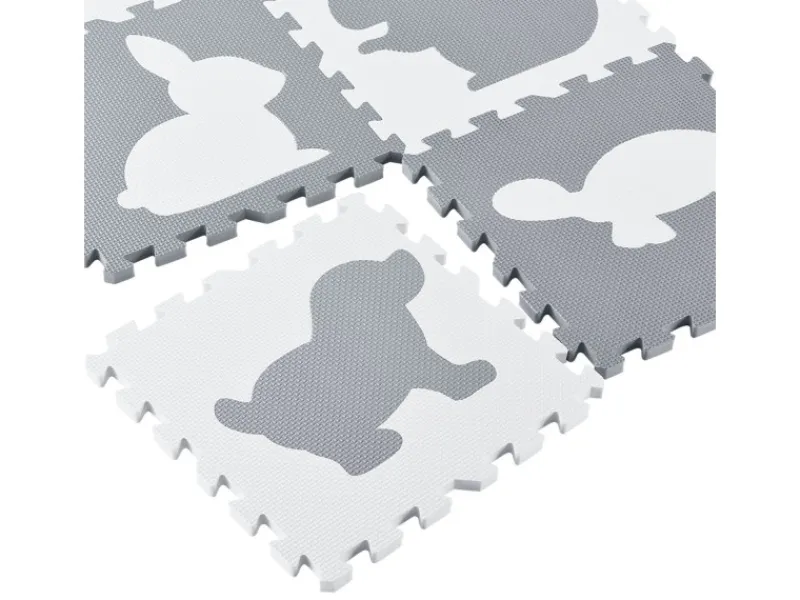 Juskys Outdoor-Spielzeug|Kinder Puzzlematte Timon 36-teilig Pets and Corner