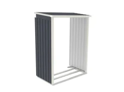 Metall Geräteschuppen M mit Unterstand Rechts*Juskys Online