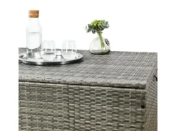 Juskys Outdoor-Spielzeug|Auflagenboxen|Polyrattan Gartenmöbel Auflagenbox Ikaria mit Innenplane in