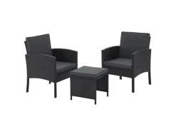 Polyrattan Gartenmöbel Sitzgruppe Turin*Juskys Discount