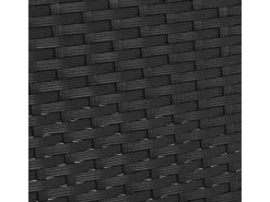 Juskys Gartentische|Polyrattan Gartentisch Yoro Rund 80 cm