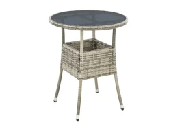 Polyrattan Gartentisch Yoro Rund 60 cm*Juskys Hot