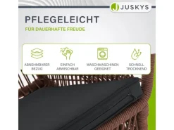 Juskys Gartenstühle|Rope Gartenstühle Kastos 6er Set