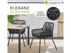 Rope Gartenstühle Kastos 4er Set*Juskys Sale
