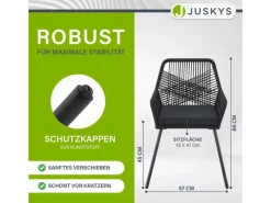 Rope Gartenstühle Kastos 4er Set*Juskys Sale