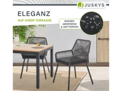 Rope Gartenstühle Kastos 6er Set*Juskys New