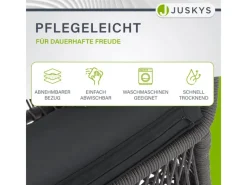 Juskys Gartenstühle|Rope Gartenstühle Kastos 4er Set