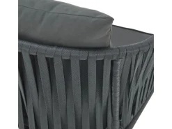 Juskys Gartenstühle|Rope Stühle 2er Set mit Sitz und Rückenkissen