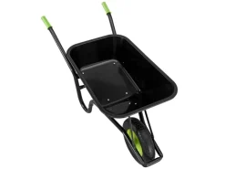 Schubkarre Garden 100L mit Handschuhen Schwarz*Juskys Discount