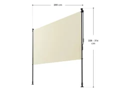 Senkrechtmarkise Barbados 200 x 310 cm*Juskys Best