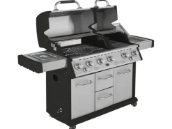 Justus Gasgrills|Premium BBQ-Gasgrill Mars 6 Hauptbrenner und 1 Seitenbrenner Edelstahl