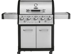 Premium BBQ-Gasgrill Mars Plus 5 Brennern 1 Seitenbrenner Edelstahl*Justus Clearance