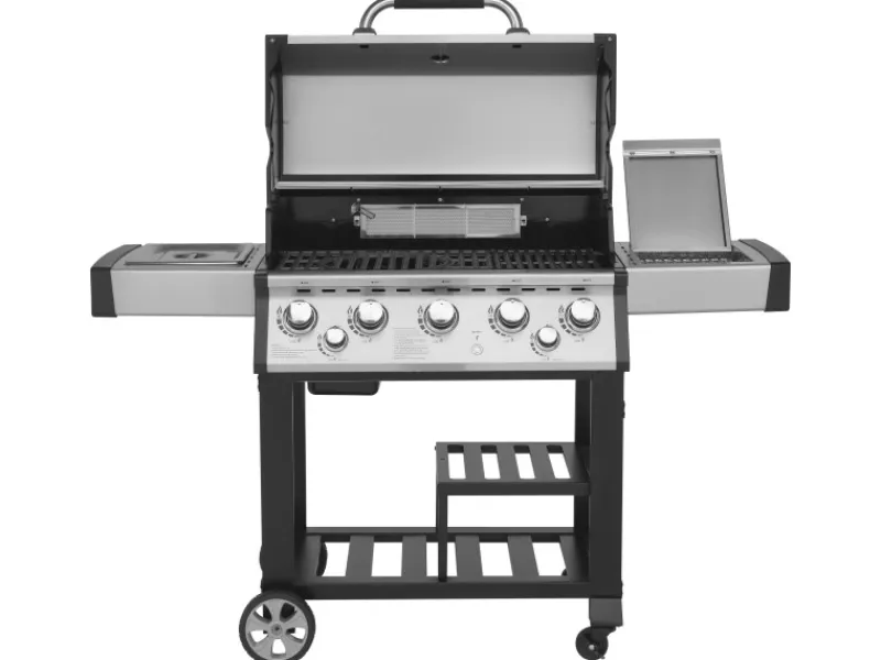 Premium BBQ-Gasgrill Mars 5 Brennern 1 Seitenbrenner 1 Infrarot Edelstahl*Justus Best
