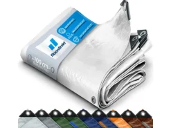 Abdeckplane Wasserdichte Plane mit Ösen Schutzplane 240 g/m² 2 x 3 m*Karat Sale