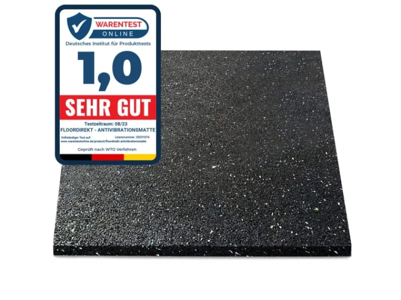 Antivibrationsmatte Schallschutzmatte nach Maß Stärke 1 cm 62,5 x 1000 cm*Karat Sale