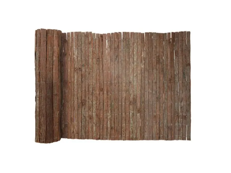 Baumrindenmatte - Dekorativer Sichtschutz für Balkon und Garten aus Baumrindenstreifen - 200 x 300 cm*Karat Online