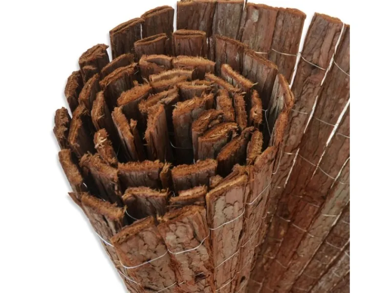 Baumrindenmatte - Dekorativer Sichtschutz für Balkon und Garten aus Baumrindenstreifen - 200 x 300 cm*Karat Online