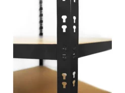 Eckregal Traglast 875 kg Individuell Einsetzbar Schwarz 180 x 90 x 42 x 60 cm*Karat New