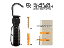 Fahrradhalterung Eddy Wandhalterung Schnelle und einfache Montage mit Haltebügel*Karat Best